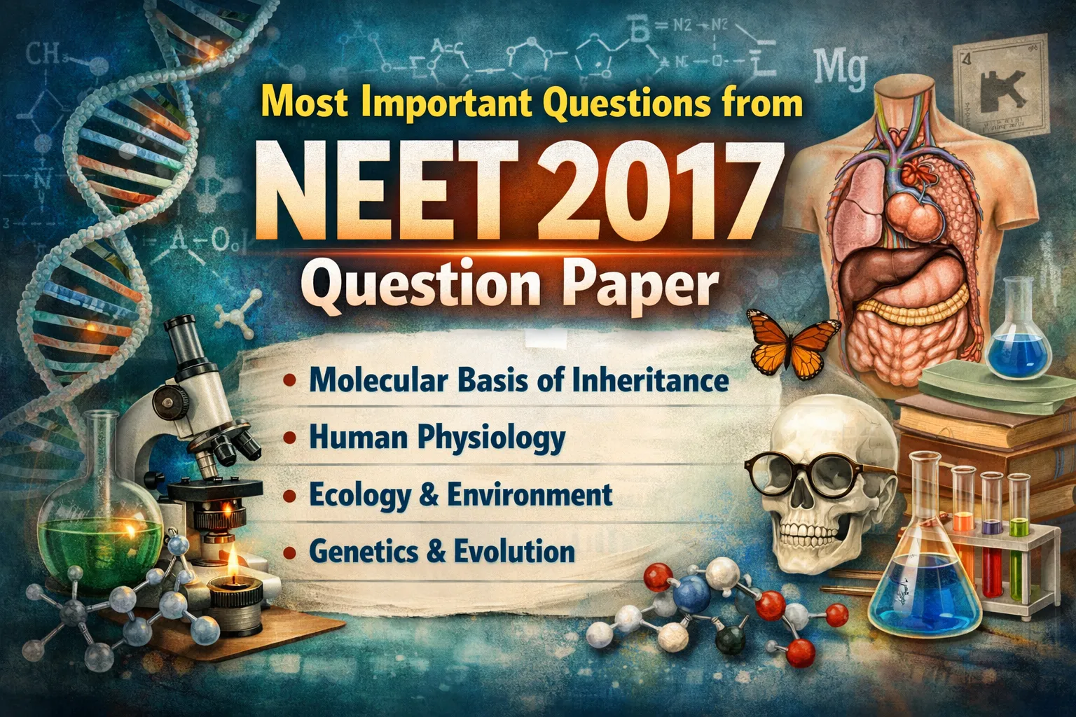 Most Important Questions from NEET 2017 Question Paper